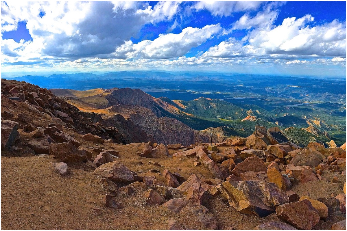 A mountain peak