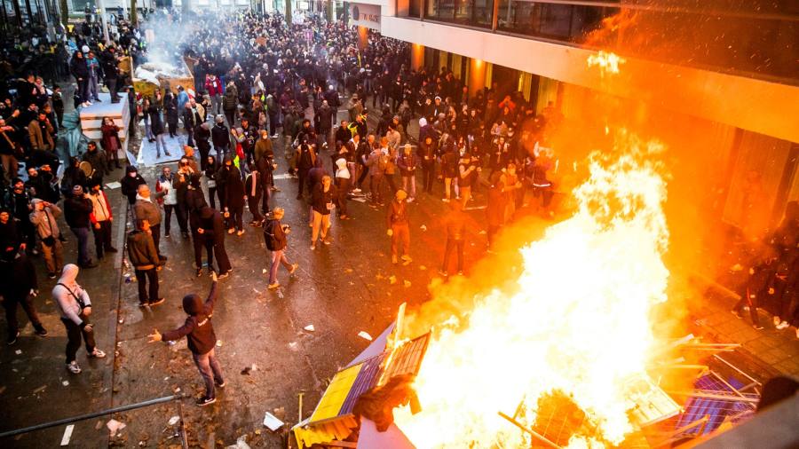 European protests against Covid-19 curbs spread to Brussels